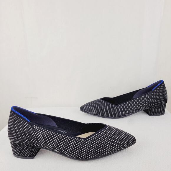 New Rothy's The High Point Heel in Star Studded Black Size 8.5 womens - Picture 1 of 8